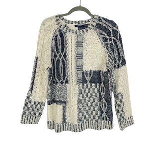 Women’s Chaps Loose Knit Cozy Casual Sweater, Cotton Blend, Size L